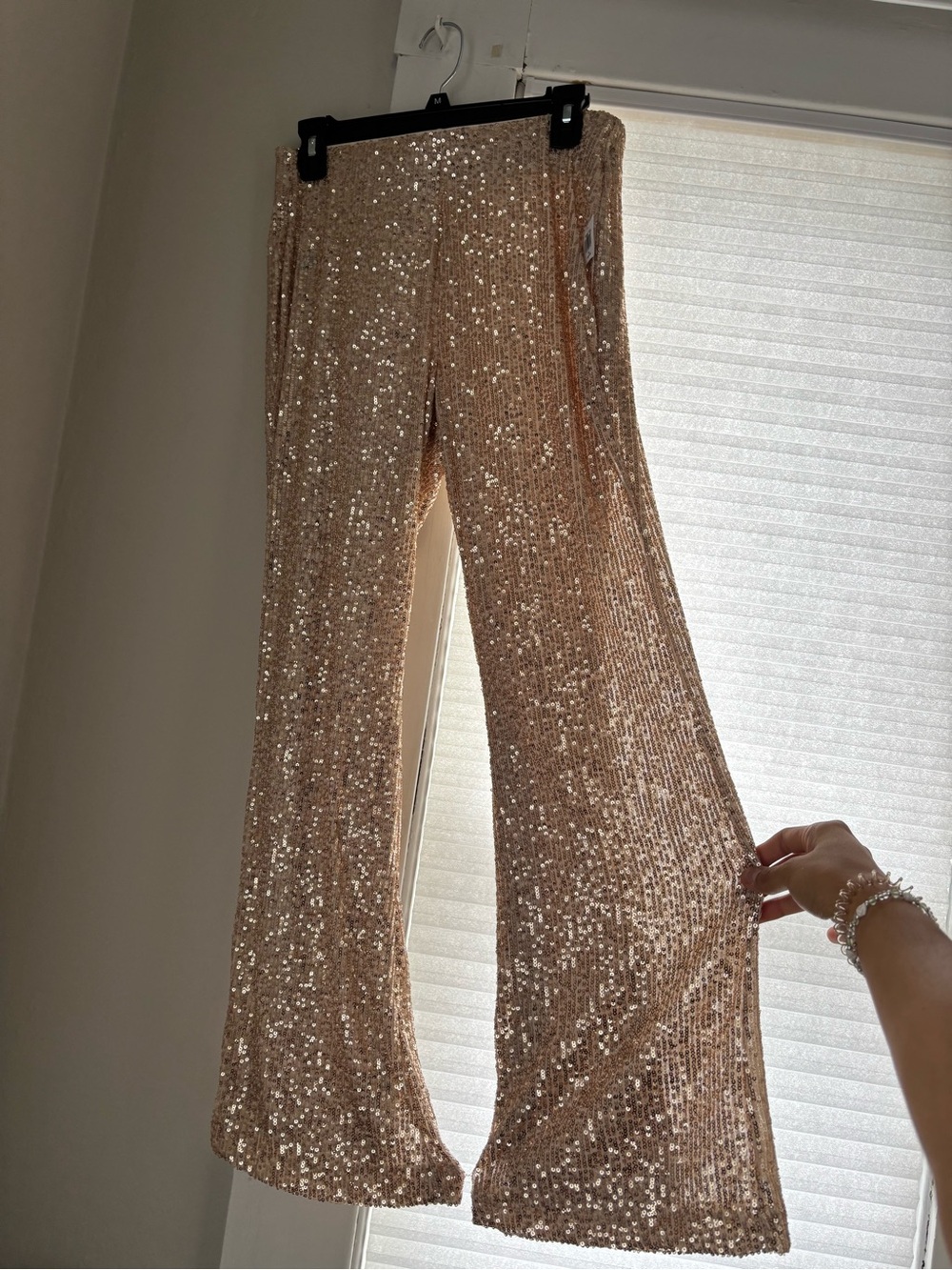 NWT Old Navy Sequin Flare Pants